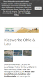 Mobile Screenshot of kieswerke-ohle-lau.de